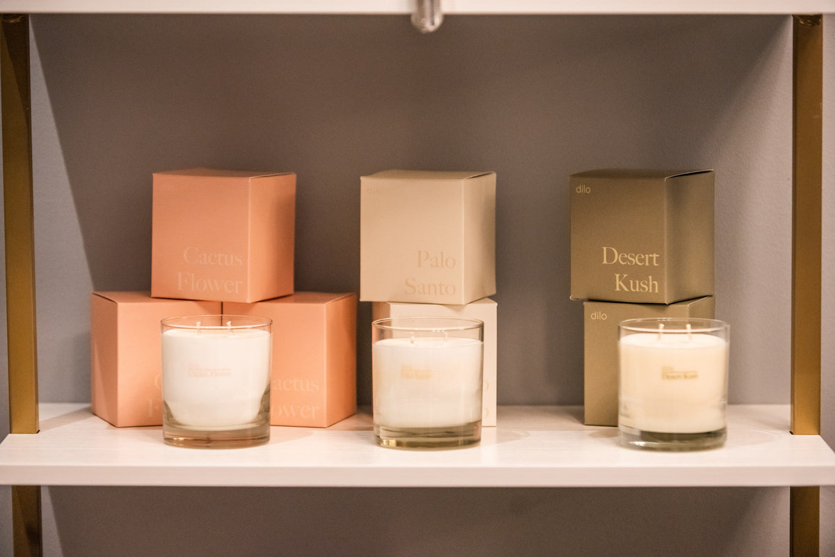 Cactus Flower Candle