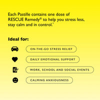 RESCUE Bach PASTILLES, Mixed Berry Flavor, Stress Relief