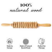 Wooden Lymphatic/Cellulite Massage Roller