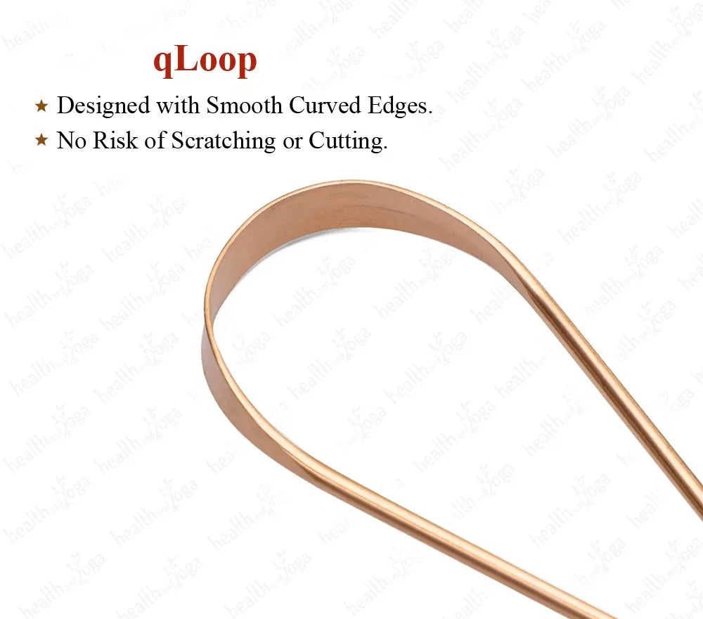 QLoop Copper Tongue Scraper