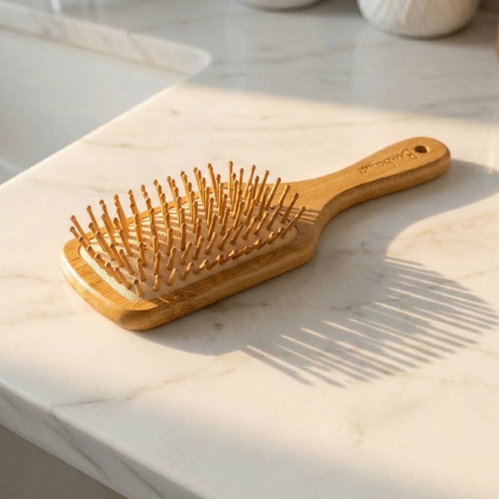 Bamboo Paddle Hairbrush