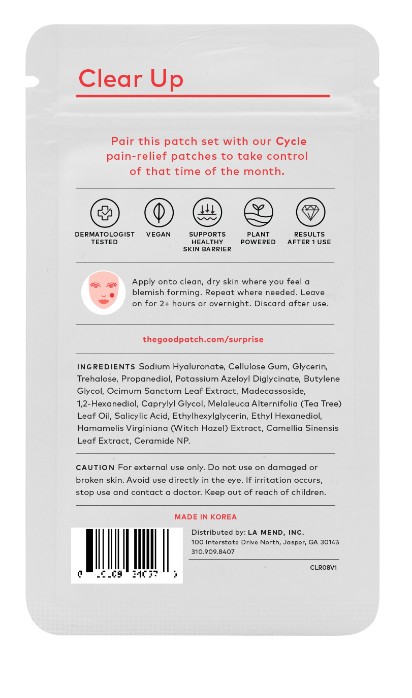 Clear Up Microdart Patches