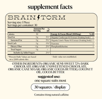 Brainstorm Singles — mushroom chocolates for focus
