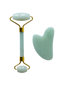 The Gua Sha Box (jade heart stone + roller)
