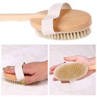 Glamza Pro Long Handle Dry Skin Body Brush