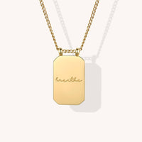 BREATHE 18k Gold Pendant Necklace