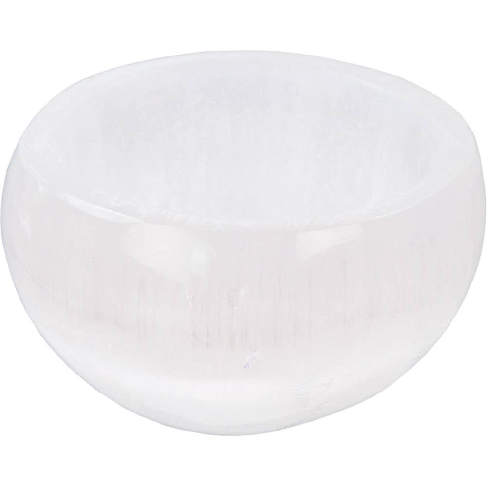 Gemstone Carving Small Bowl White Selenite