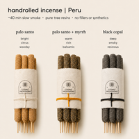 Black Copal Incense Sticks — handrolled in Peru