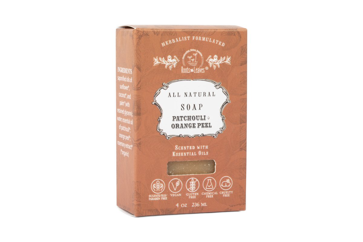 Organic Vegan "Patchouli + Orange" Bar Soap