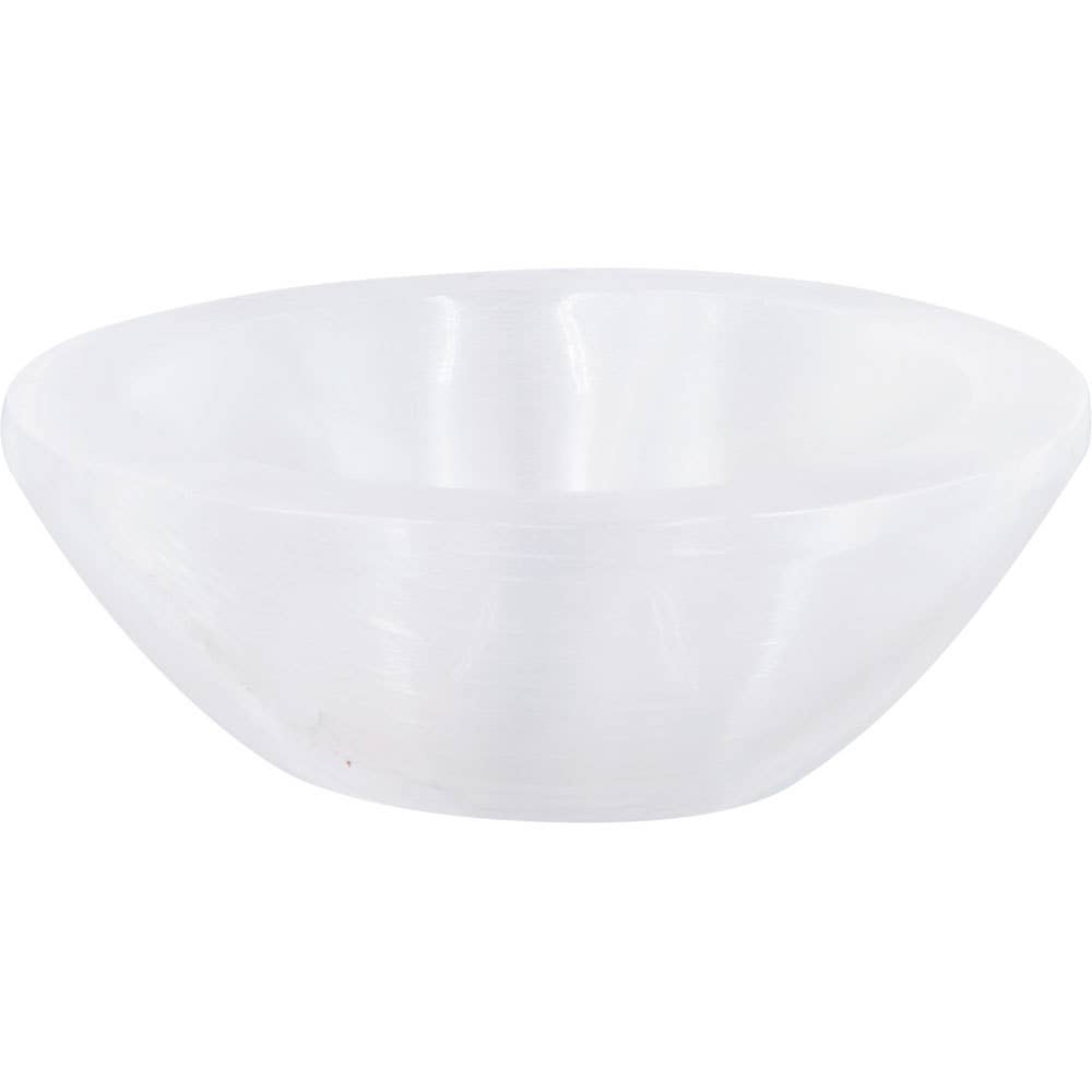 Gemstone Carving Large Bowl White Selenite (Each)