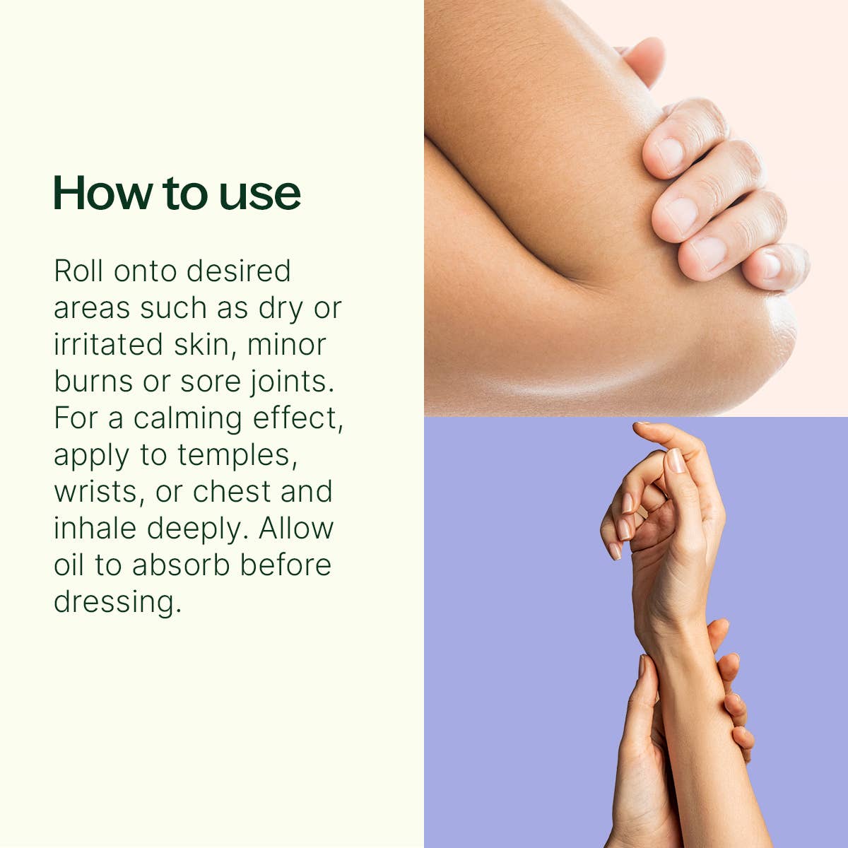 Organic Lavender & Frankincense Castor Body Oil Roll-On 30ml