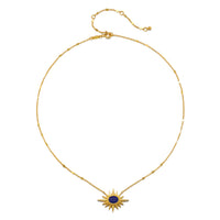16" Lapis Starburst Necklace