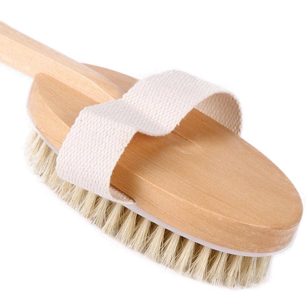 Glamza Pro Long Handle Dry Skin Body Brush