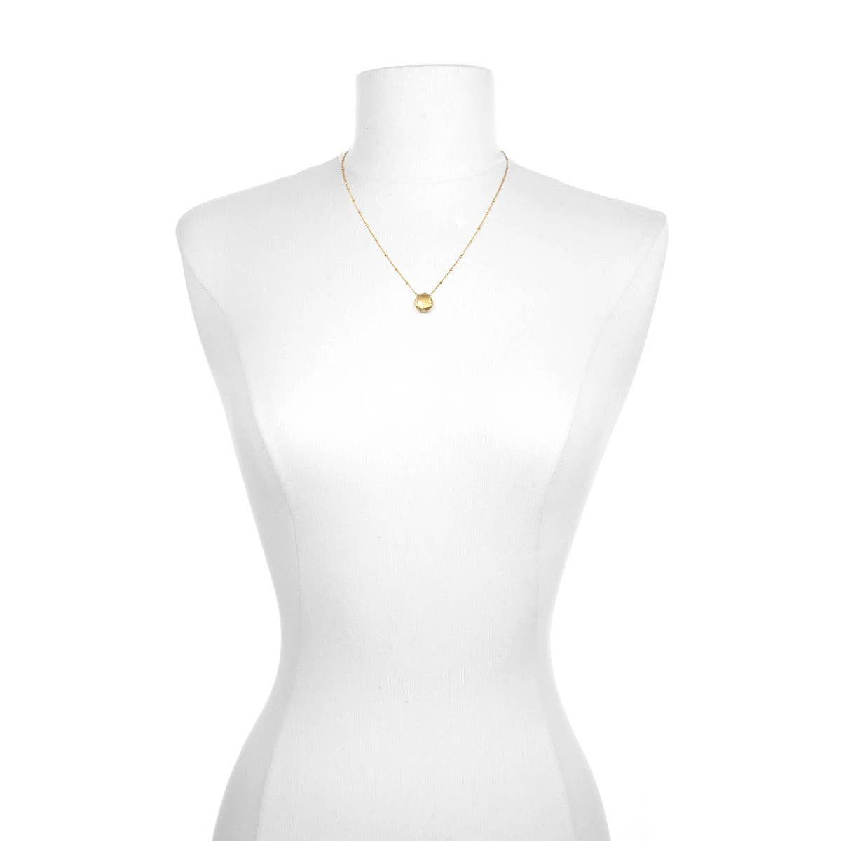 Gemstone Teardrop Necklace