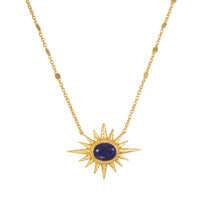 16" Lapis Starburst Necklace