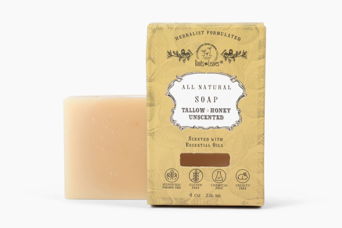 Organic TALLOW+HONEY Unscented Bar Soap