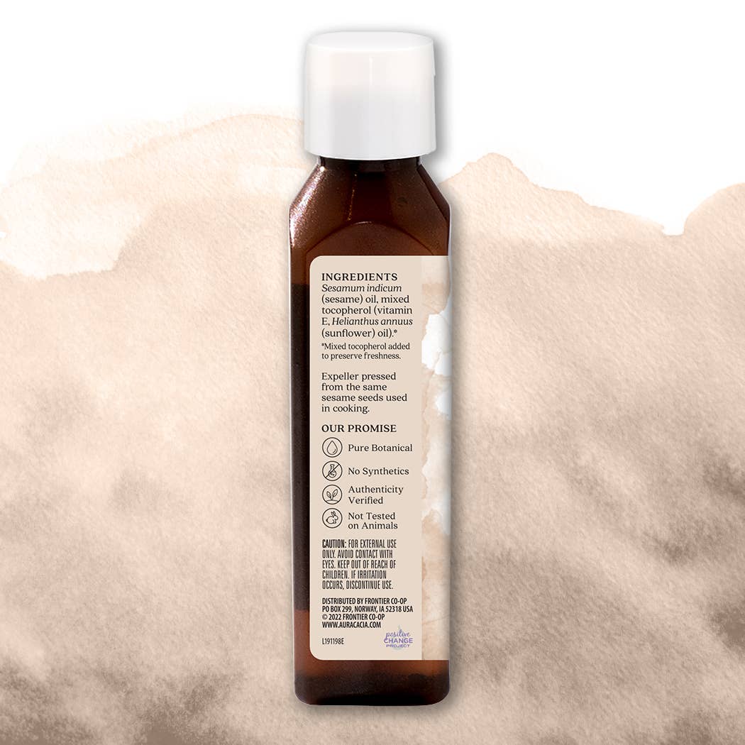 Moisturizing, Soothing Sesame Hair & Skin Care Oil 4 Fl Oz