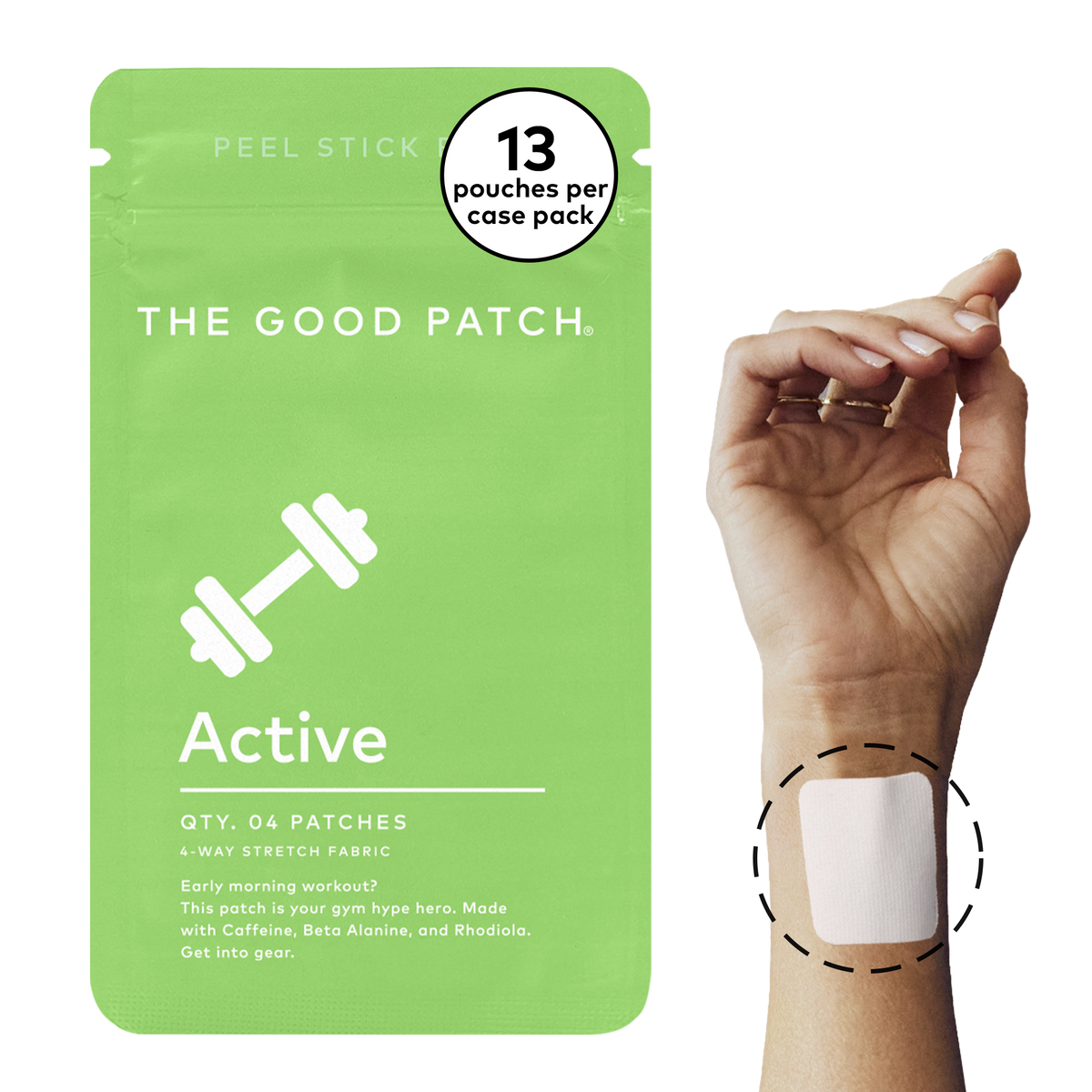 Active Wearable Wellness Patch - pk of 4