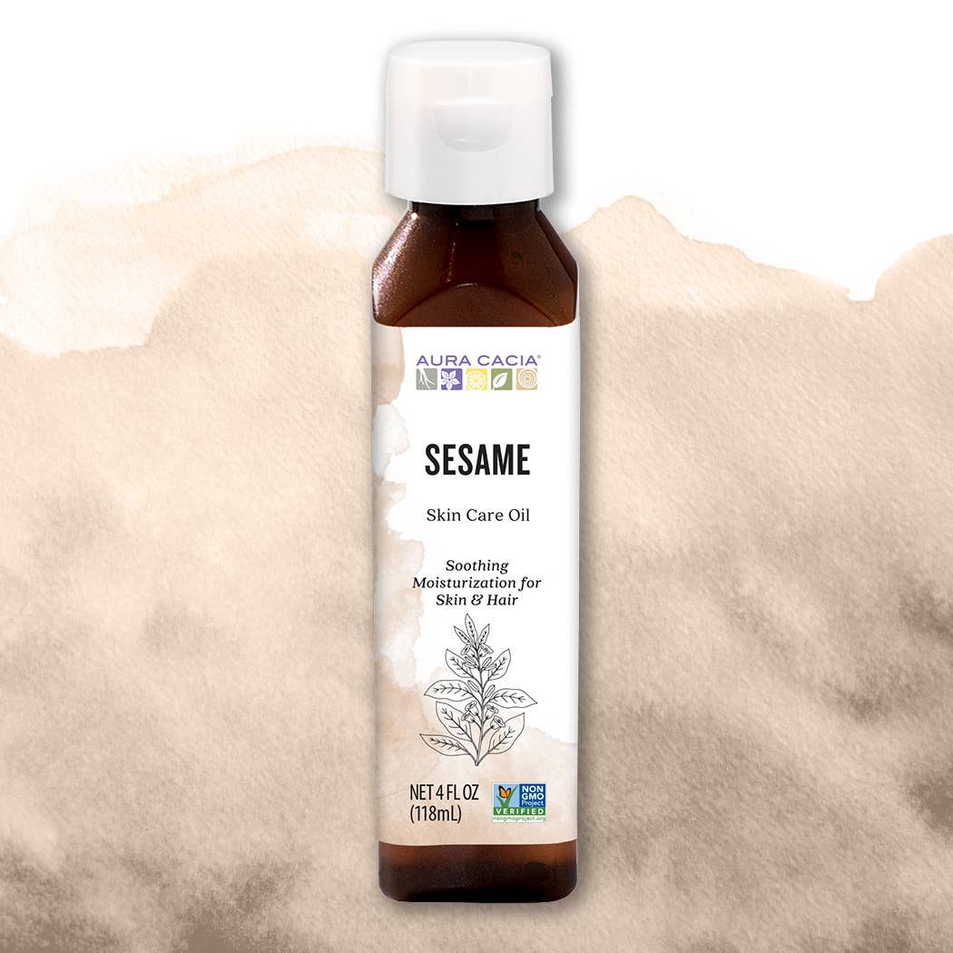 Moisturizing, Soothing Sesame Hair & Skin Care Oil 4 Fl Oz