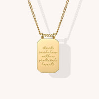 Start Day With Grateful Heart - 18k Gold-Dipped Pendant