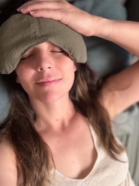 Eye Mask  - Olive | Spa Eye Pillow, Weighted