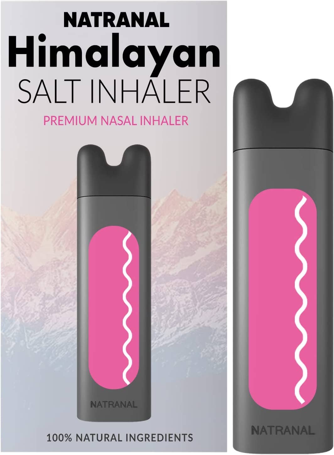 Natranal Himalayan Salt Inhaler Puffer Halotherapy  (1 Pack)