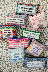 Trust Dolly Needlepoint Pillow