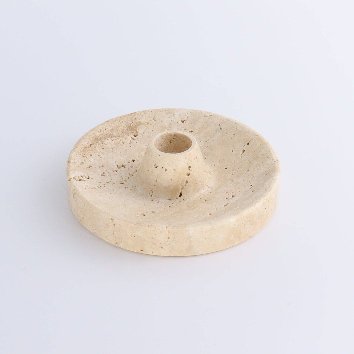 Travertine Palo Santo/Incense/Candle Holder