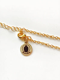 Agate Geode Druzy Slice Necklace, 18K Gold