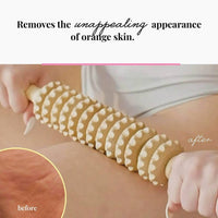 Wooden Cellulite Massage Roller Tool Brush Massager Leg Body