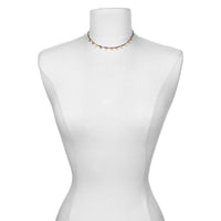 Tourmaline Gold Moon Choker Necklace