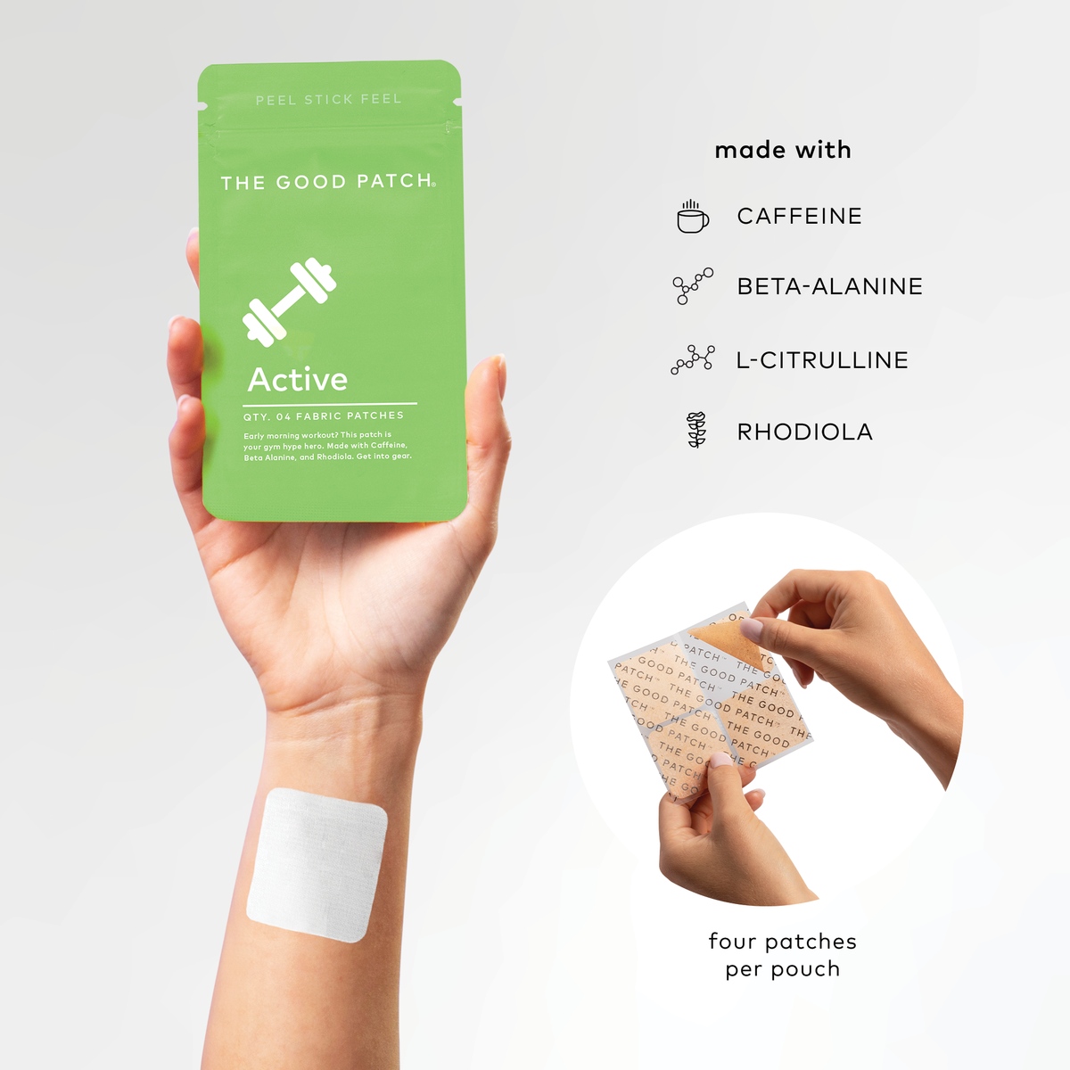 Active Wearable Wellness Patch - pk of 4