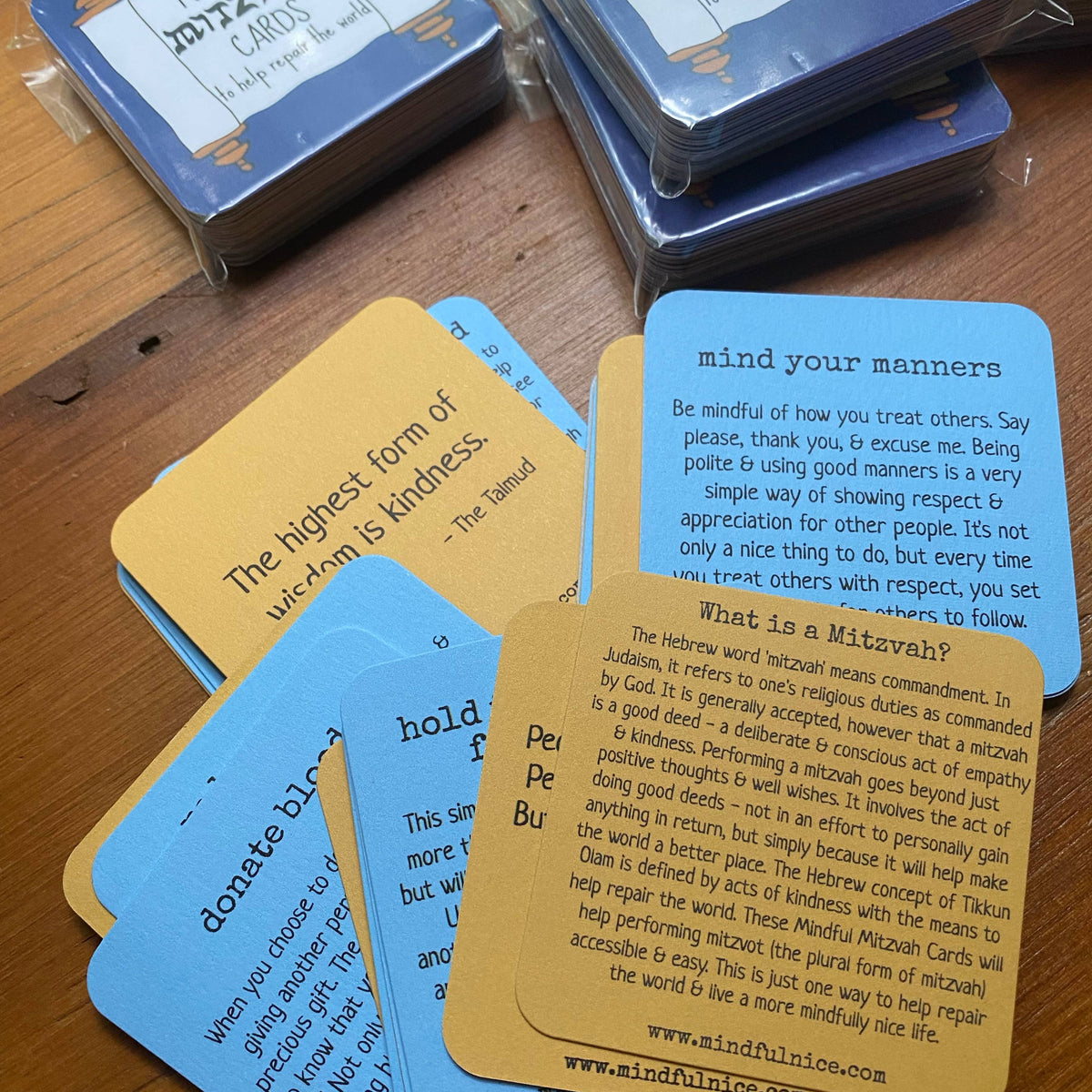 Mindful Mitzvah Cards Inspiring Jewish Wellness Card Deck