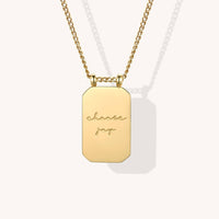 Choose Joy - 18k Gold-Dipped Pendant