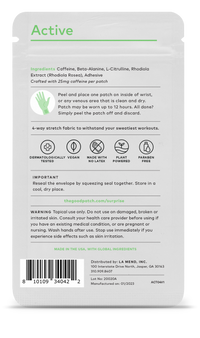 Active Wearable Wellness Patch - pk of 4